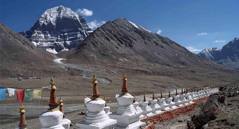 Bewundern Sie Mt. Kailash im Dirapuk Kloster