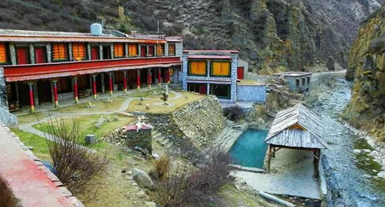 The hot Sulphur springs of Tidrum Nunnery