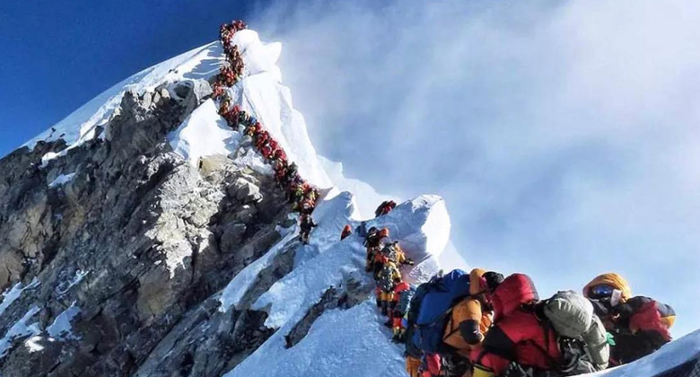 Climbing Mount Everest