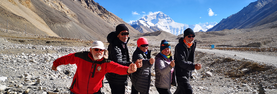 Mount Everest Basislager in Tibet