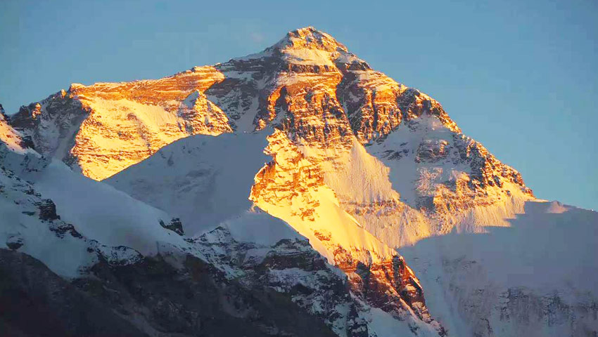 Mt. Everest at sunset