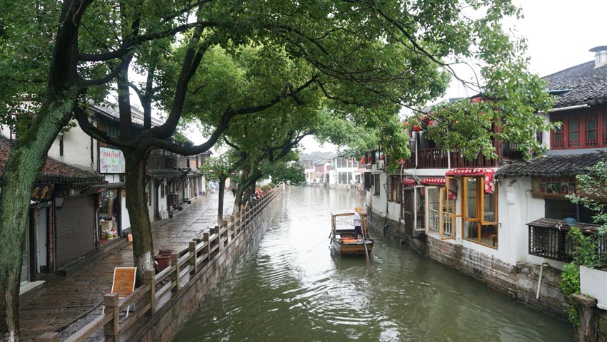 Gemütliches Leben in der antiken Stadt Zhujiajiao