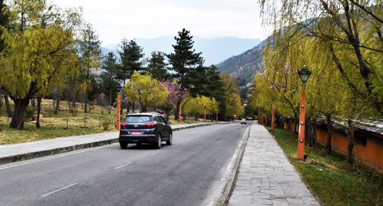 Bhutan komfortables Auto für Touristen