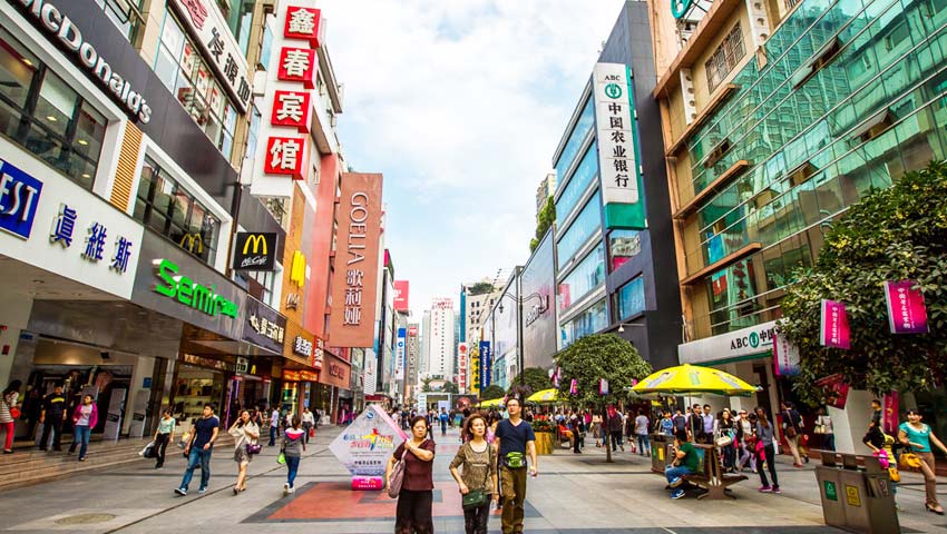  Chunxi Pedestrian Straße