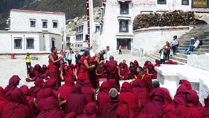 Drepung Kloster Monk Debate