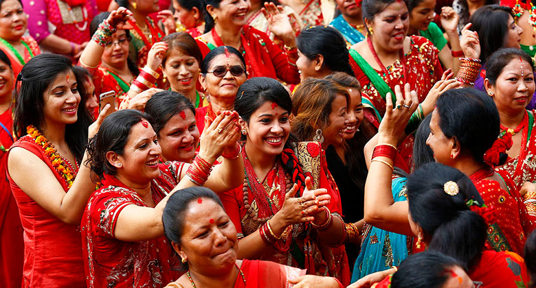 Tanzen im Nepal Festival