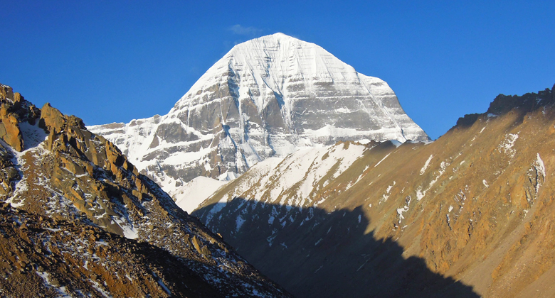 >Die Nordwand des Berges Kailash