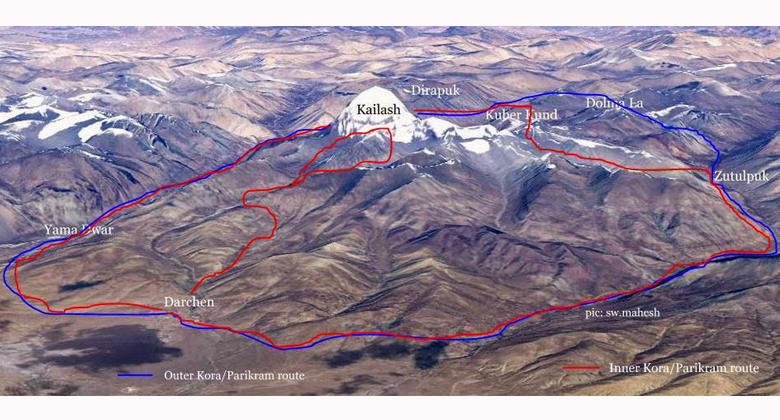 Kailash Umrundung Karte