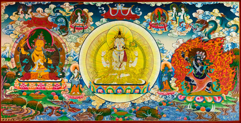 Thangka im tibetischen Stil