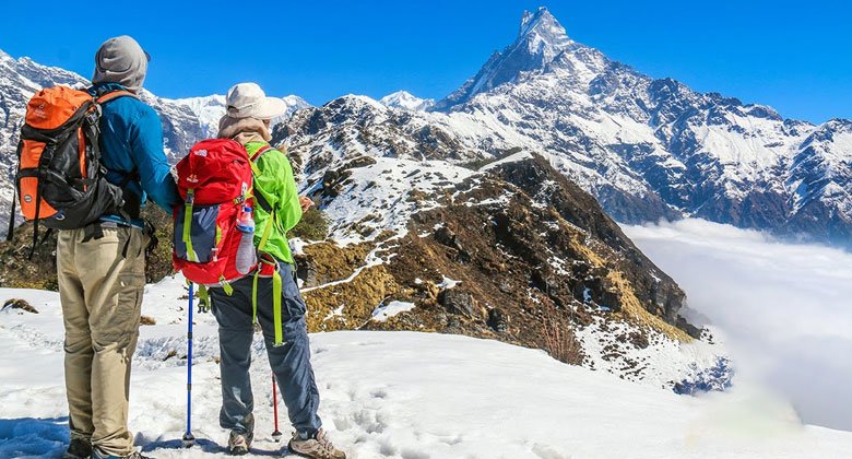 Trekking in Nepal im Winter