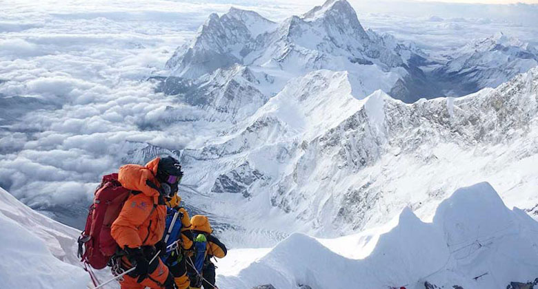 Auf dem Weg zum Mount Everest
