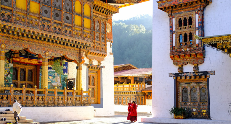 Bhutan Punakha Wintersonnenschein