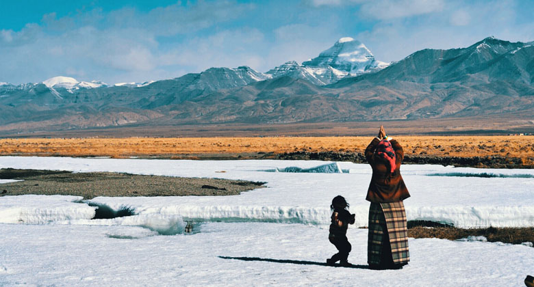 Berg Kailash im Winter