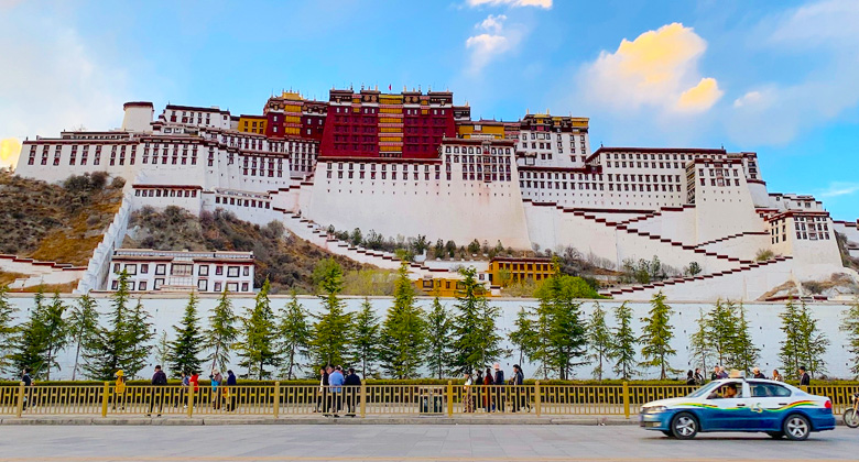 Taxi in der Stadt Lhasa