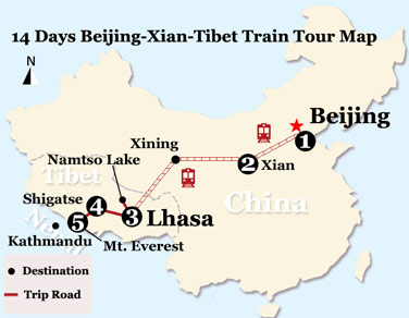 14 Days Mt. Everest Adventure Tour from Beijing by Train