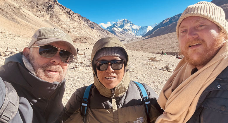 Mount Everest-Basislager in Tibet