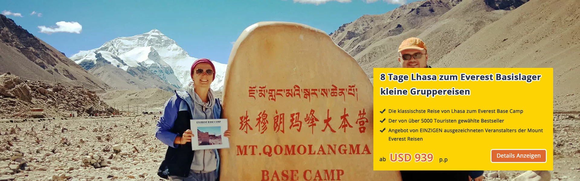 Tibet Everest Base Camp Reisen