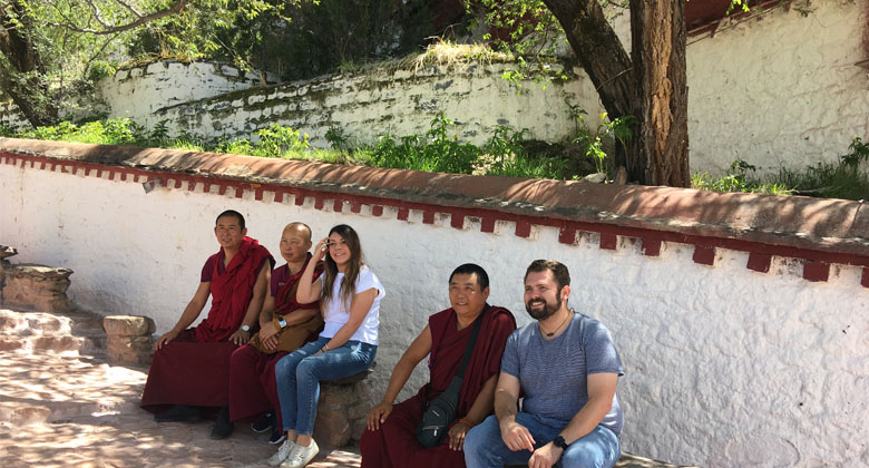 Gutes Wetter vom Potala Palast im Juli