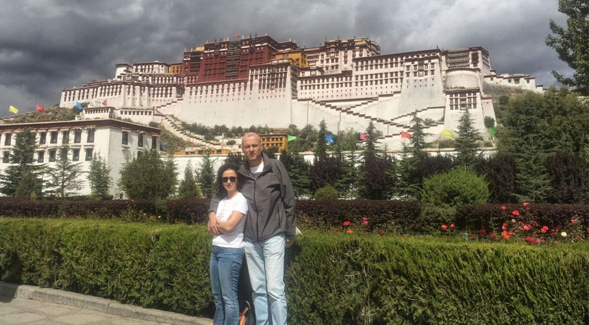 Potala-Palastes im August