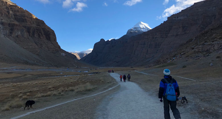 Heilige Mount Kailash im September